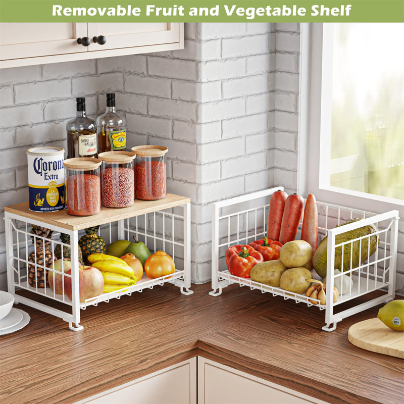 Belfry Kitchen Metal Hanging Fruit Basket