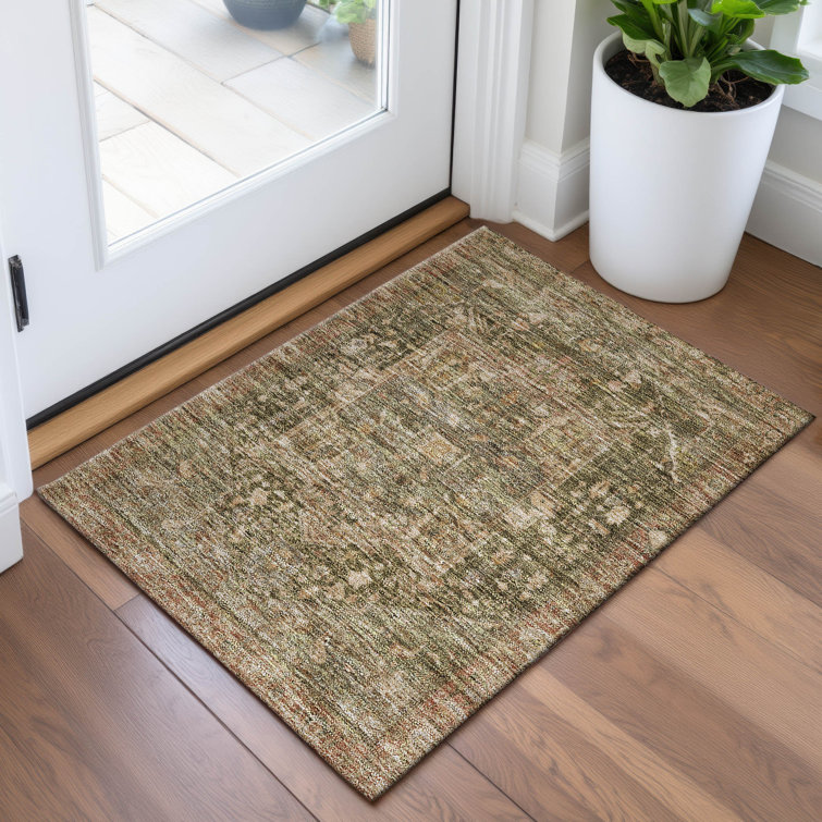 Premium Machine Washable Larock AMF1240 Medallion Rug