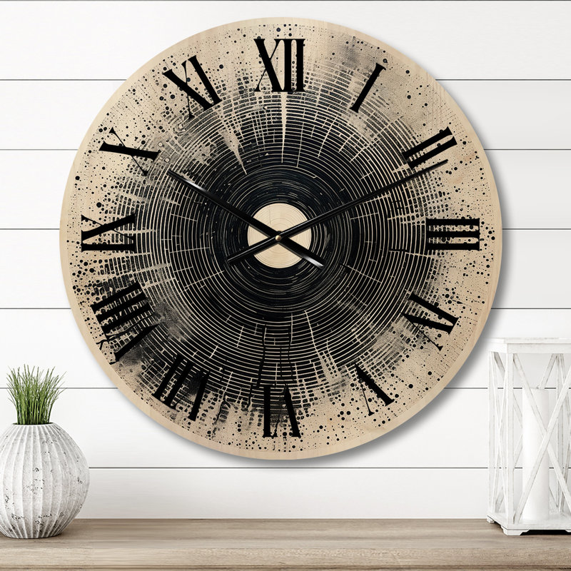 Horloge murale en vinyle, Moyenne
