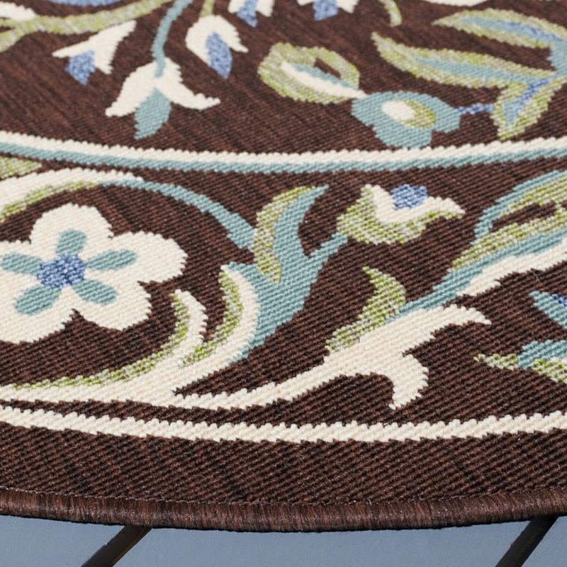 Tapis d'intérieur / extérieur floral Centeno Veranda Performance, Rectangle 6 pi 7 po x 9 pi 6 po