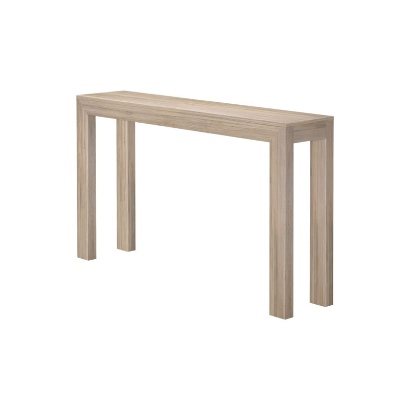 Beckett Solid Wood Console Table, Blonde, 32" H x 56" W x 12" D