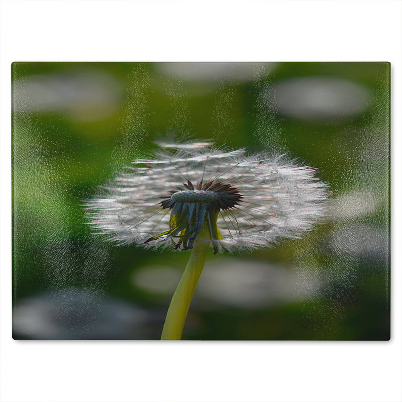 fluffy flower Designer Glass Chopping Board