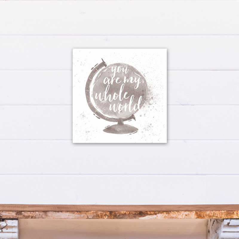 « you is my world world », art sur toile