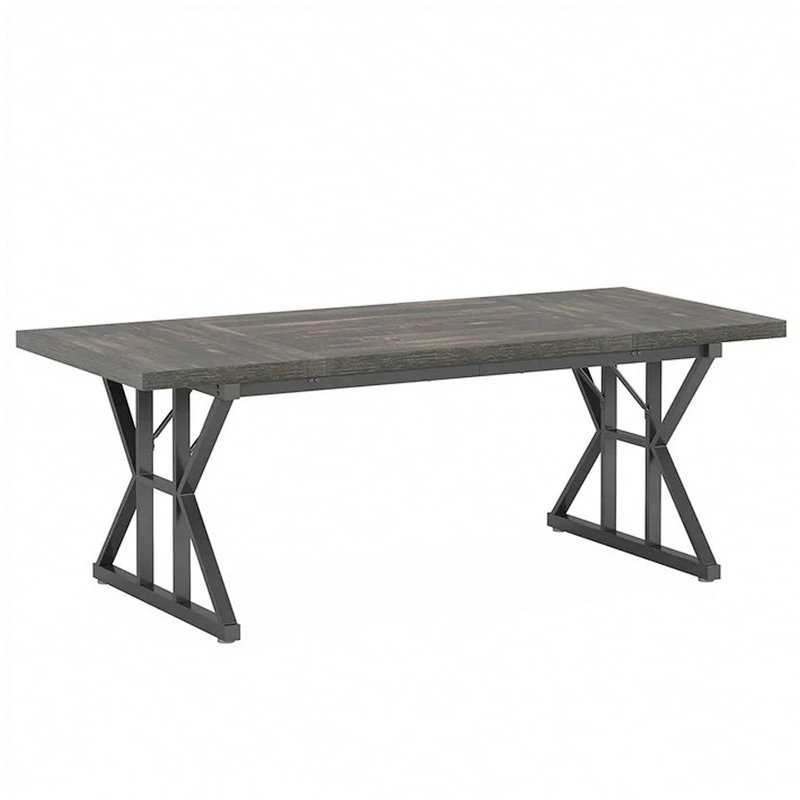 Versatile Dining Table,Classic Kitchen table, Oak, Black