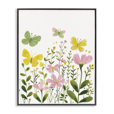 «Whimsical Garden Butterflies», estampe numérique par LSR Design Studio