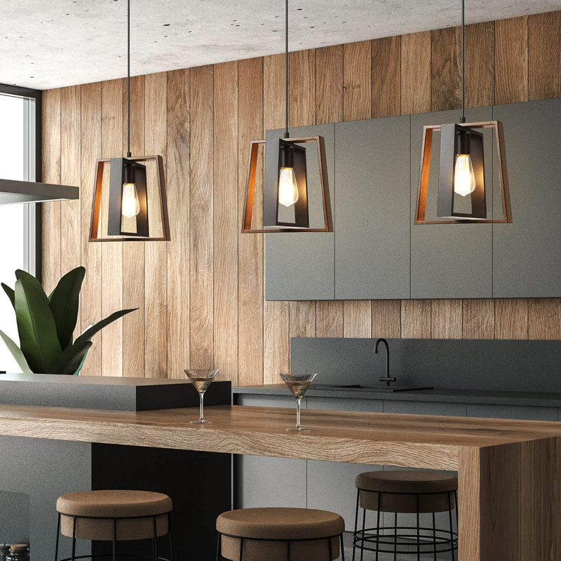 Luminaire suspendu pour îlot de cuisine 1 lumière DEL Cerine Cerine