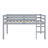 Wood Loft Bed With Ladder-591477578