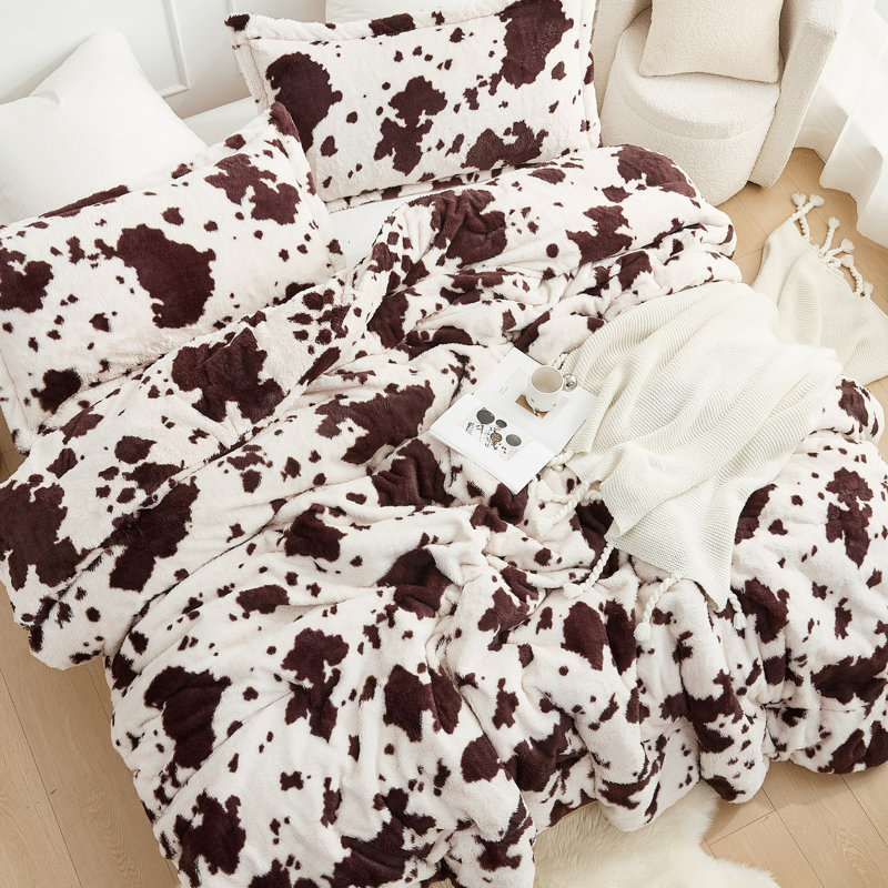 Cow Crush - Coma Inducer Oversized Comforter Set - Brown and White