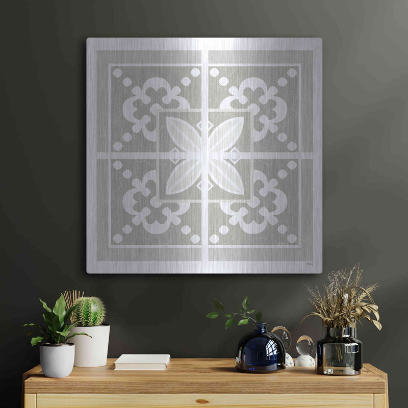 «Farmhouse Square III» par Heidi Kuntz, H 24 po x l 24 po