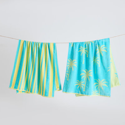 Ensemble de serviettes de plage 100% coton