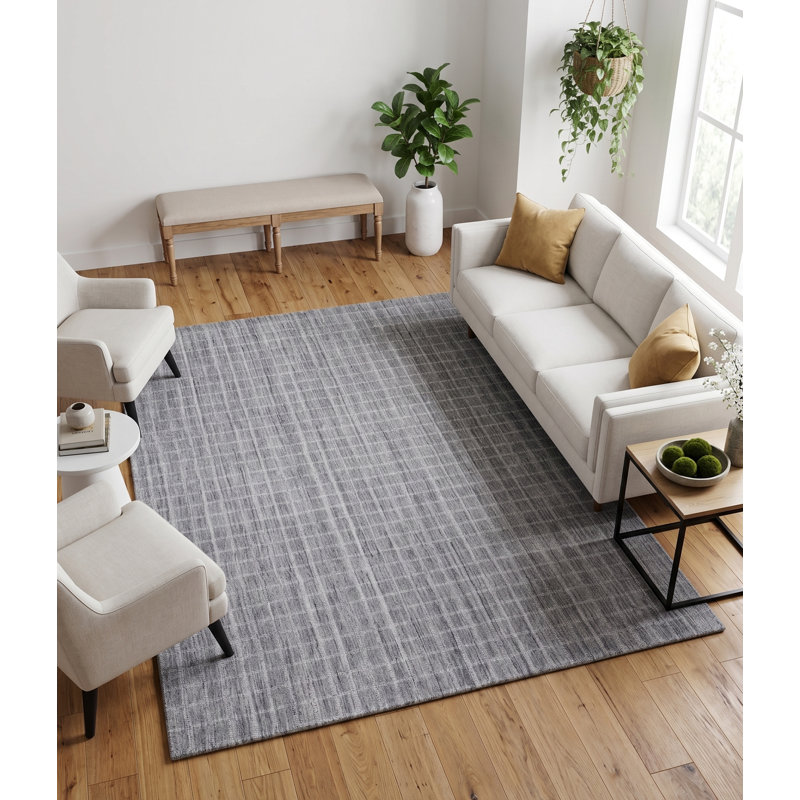 Tapis rectangulaire gris clair Marut, Rectangle de 5 pi x 8 pi