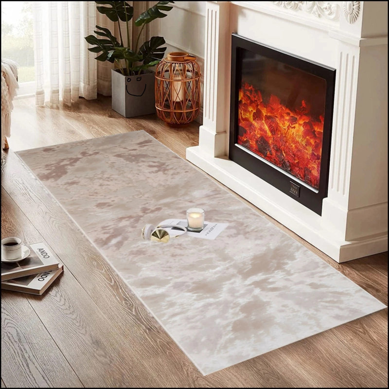 Area Rug, Beige, Runner 60 x 300 cm