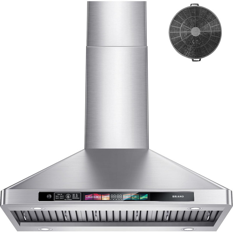 Hotte murale à conduit (ventilé) avec lumière incluse BRAN 900