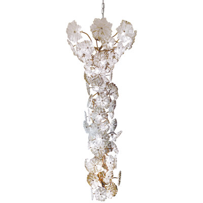 Lustre éclectique en verre 36 lumières