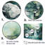 «Waterfall Cliff Scenery Magic - Waterfall», ensemble de reproductions d'art mural-107740549-107740543