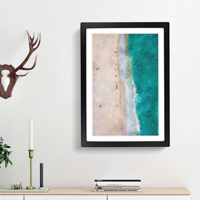 Cancun Beach in Mexico - Picture Frame Graphic Art Print
