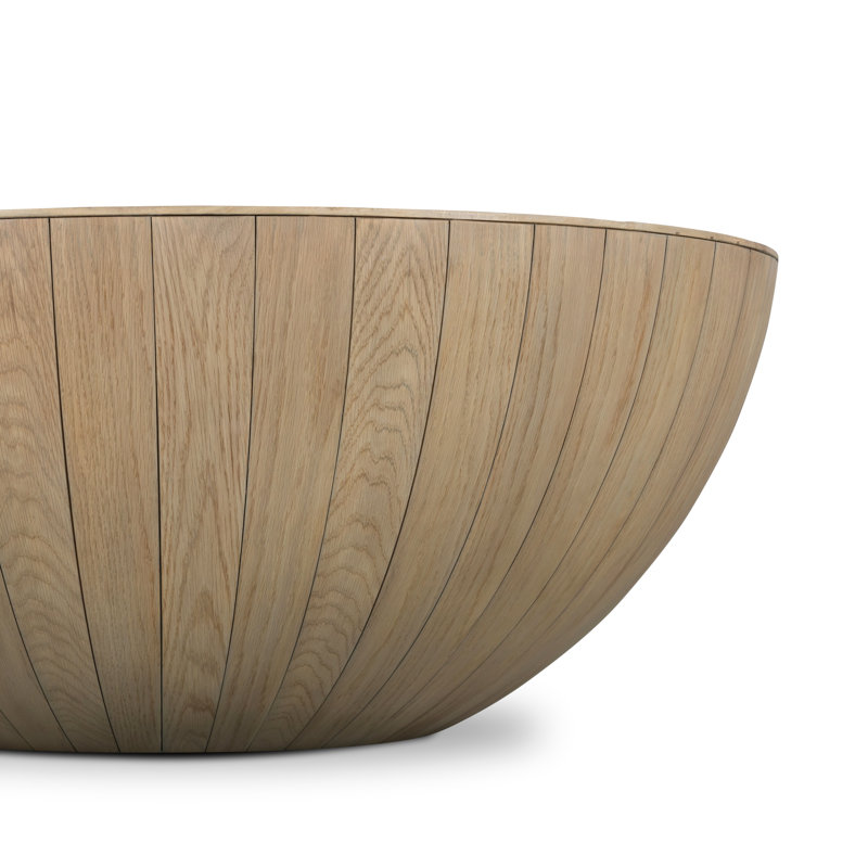 Ryan Solid Wood Coffee Table, Natural Oak