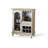 32.28" Silver Rectangular Solid Wood Wine Racks