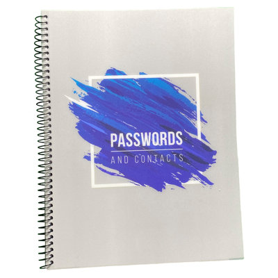 Grand cahier de mots de passe