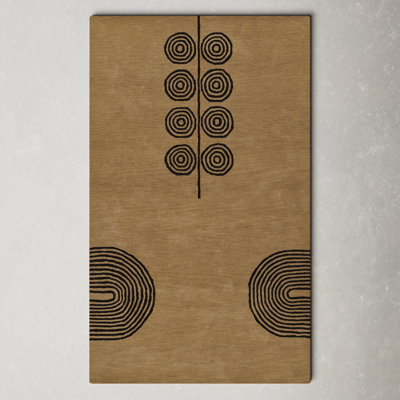 Yasi Hand Tufted Wool Geometric Indoor Rug