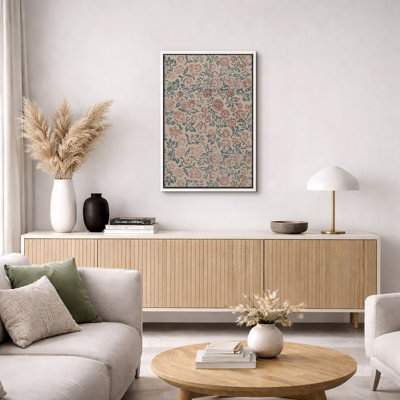 Abstrait botanique rétro, campagne française, fleur, illustration rustique moderne, photos de salon, impression numérique sur toile, impression numérique sur toile encadrée