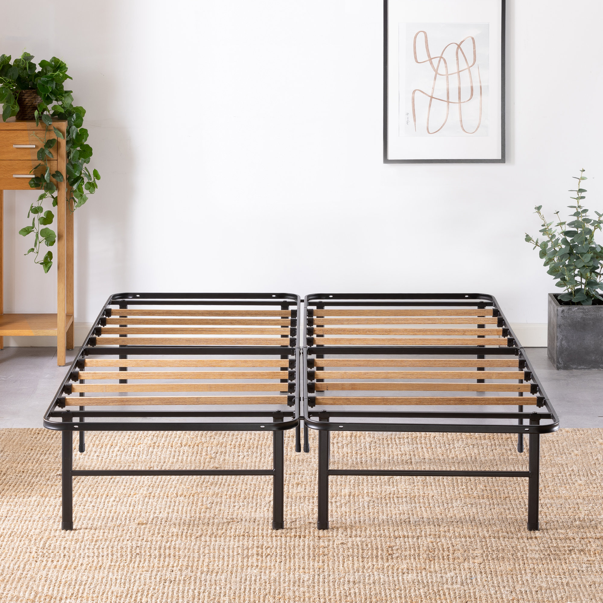 Zinus SmartBase 14 inch Essential Mattress Foundation with Rayon from ...