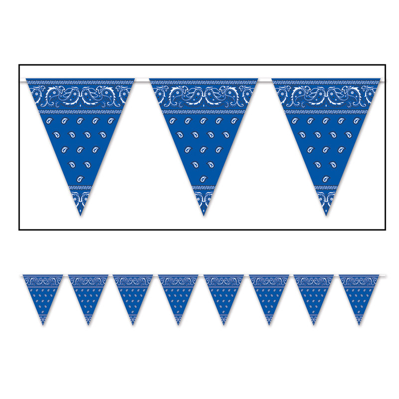 Bannière de flamme 12', Bleu