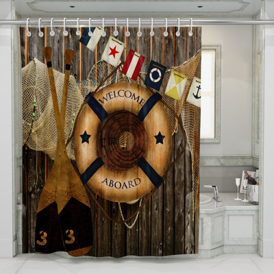 Rideau de douche simple Yana