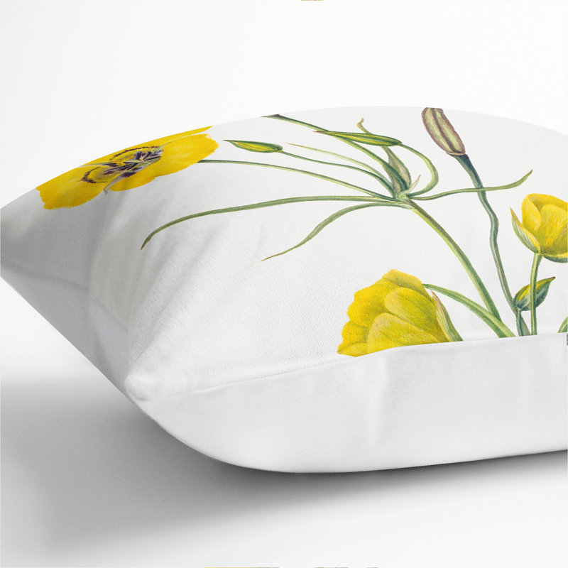 Square Throw Cushion, White, 40cm H x 40cm W x 15cm D
