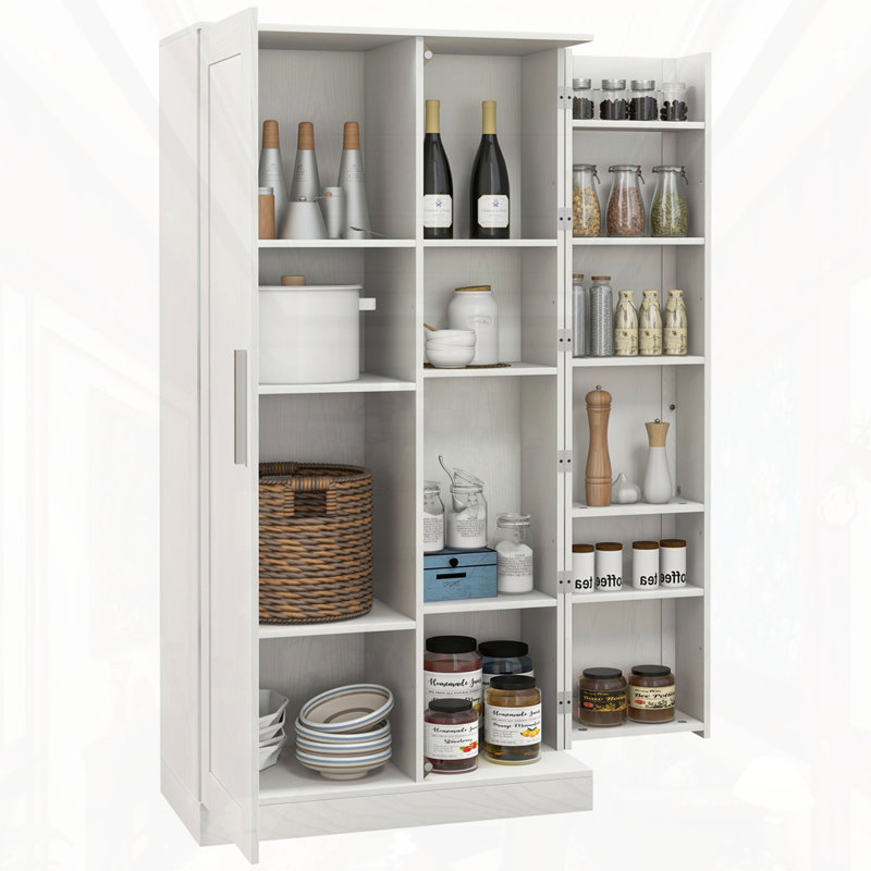 63"H Kitchen Pantry Storage Cabinet