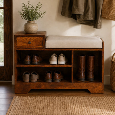 Retreat Chestnut Shoe Bench