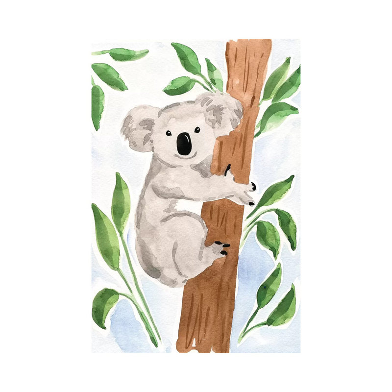 Koala Bear by Sabina Fenn - Wrapped Canvas Painting, 30.48 cm H x 45.72 cm W