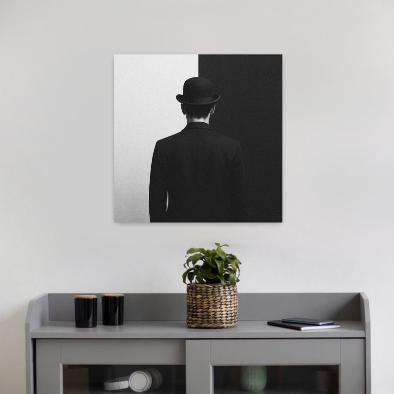 Art mural contemporain abstrait Pab, H 18 po x l 18 po