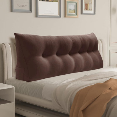 Sit-up Back Comfort Large Triangular Bolster Headboard Reading Wedge Pillow Compression