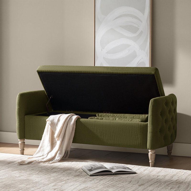Banc de rangement Aristides Farmhouse, Moss