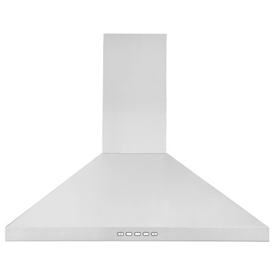 Ancona 30" Convertible Wall-Mounted Pyramid Range Hood in Stainless Steel