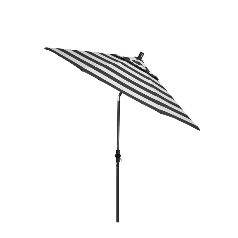 108'' Umbrella Sunbrella® Umbrella, Cabana Classic Black Stripe Sunbrella®