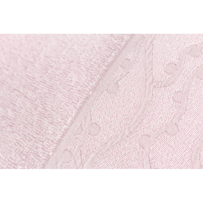 Ensemble de serviettes 100% coton 2 pièces Leupp, Poudre