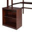 Lit mezzanine avec bureau et espace d'écriture, structure en bois stable pour une chambre à coucher confortable-121020385-121020387