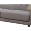 Mélange de polyester avec structure matelassée, rembourrage en mousse haute densité et 2 coussins décoratifs