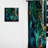 Abstract Geode Marble Green And Blue II - Modern Curtain - Velvet Room Darkening - 1 panel-107593425
