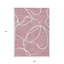 Tapis intérieur lavable abstrait 9 pi x 12 pi rose