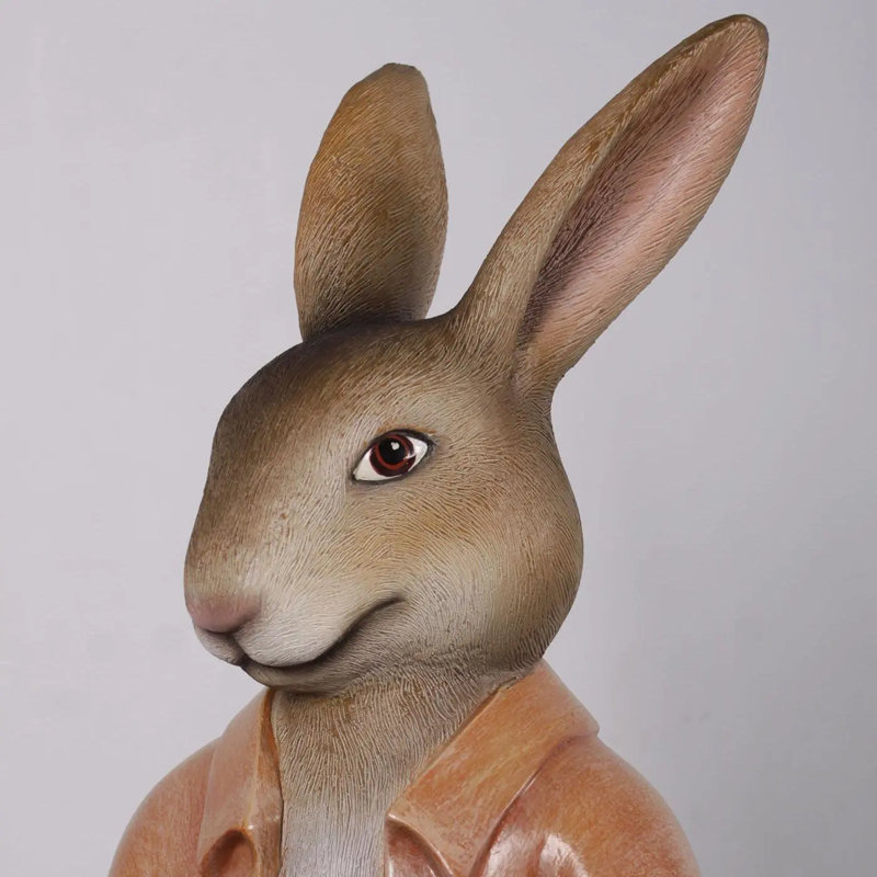Rob The Bunny Rabbit With Short Jacket Statue