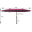 Parasol d'extérieur double face pour terrasse Tiffney-669508167