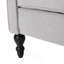 Fauteuil inclinable capitonné en tissu Modern