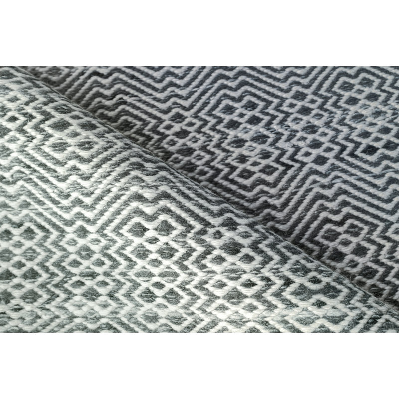 Echo Geometric Area Rug in Ivory, Rectangle 12' x 15'