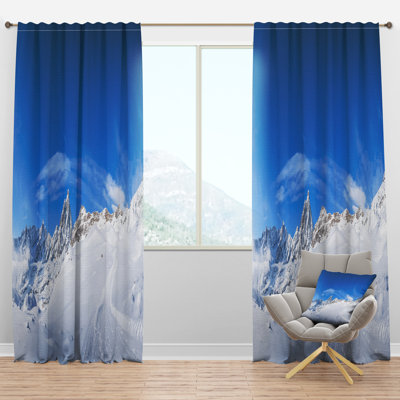 Italian Alps in the winter - Nature Curtain - Velvet Room darkening - 1 panel