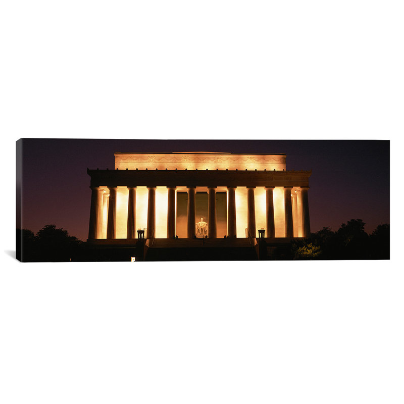 « lincolne washington, d.c. », reproduction de photo sur toile, H 20 po x l 60 po x P 1,5 po, Toile tendue