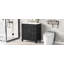 Meuble-lavabo autoportant de 76 cm avec lavabo, tiroir rabattable, 3 tiroirs et armoire de rangement, noir-1436905467-1436905470