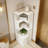 5-Tier Display Shelf,L-Shaped Bookcase,Corner Storage Bookcase